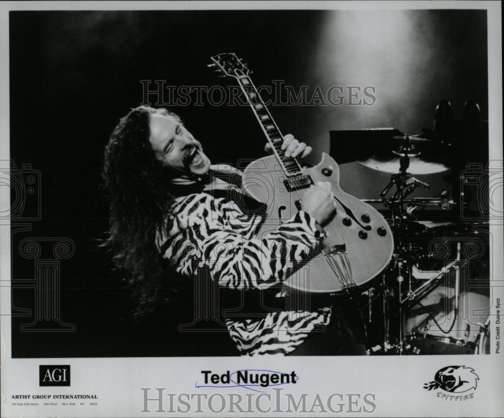 Press Photo Theodore Anthony Nugent Guitarist Singer - RRW87887 - Historic Images