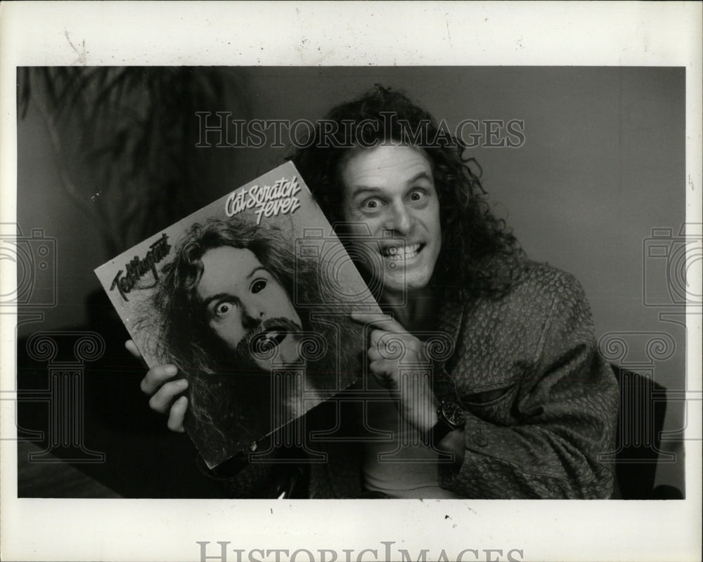 1986 Press Photo Ted Nugent guitarist musician singer - RRW87891 - Historic Images