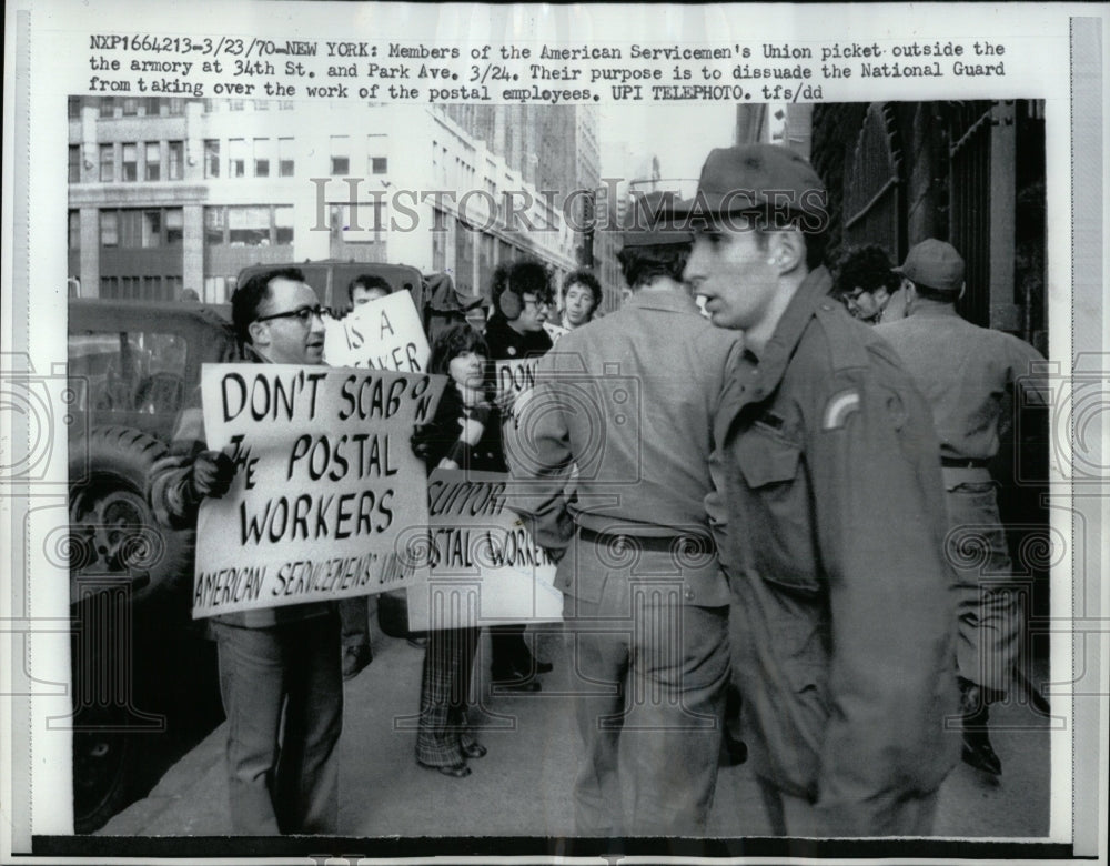 1970 Press Photo Strike American Servicemen Union - RRW88105 - Historic Images