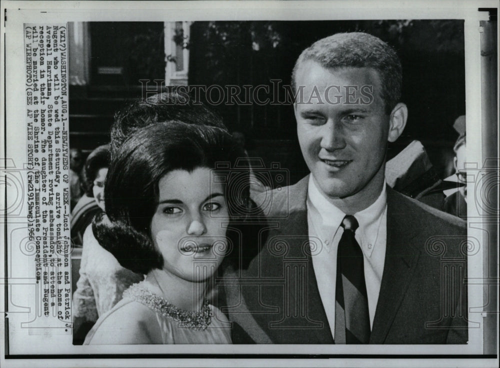 1966 Press Photo Luci Johnson Patrick Nugent Saturday - RRW88145 - Historic Images