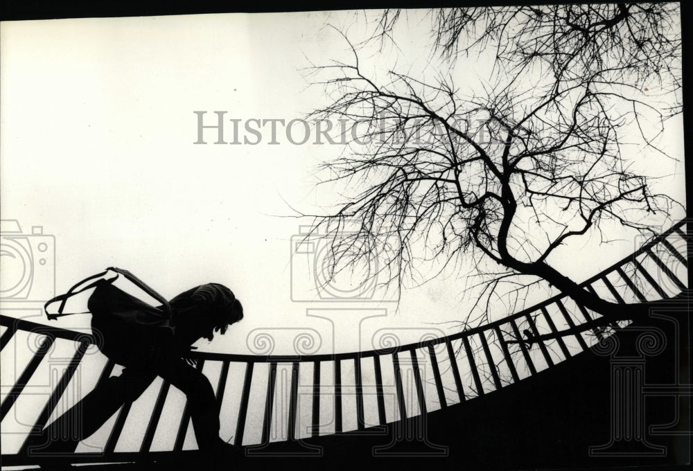 1982 Press Photo Brigid Hayes Mountaineer Chicago - RRW88247 - Historic Images