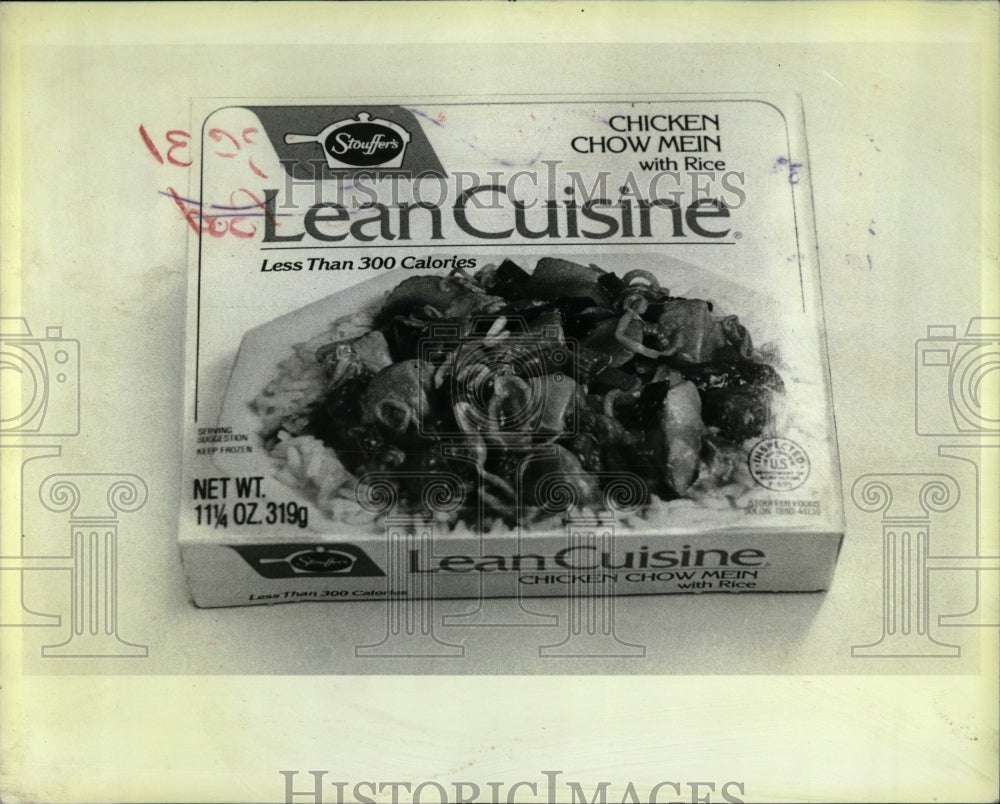 1986 Press Photo Stouffer&#39;s Lean Cuisine top seller fro - RRW88297 - Historic Images