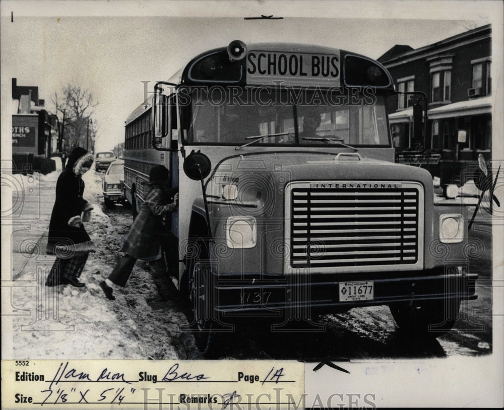 1976 Press Photo Detroit School Buses - RRW88927 - Historic Images