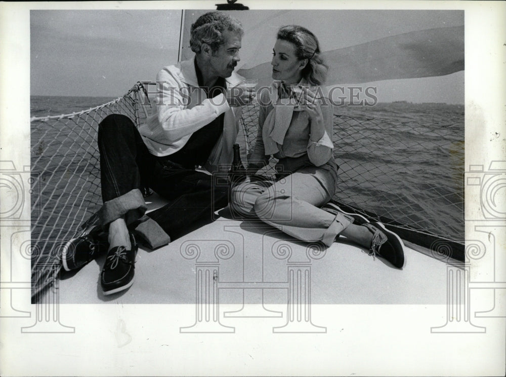 1980 Press Photo Sailing Fashions Sailboat - RRW88949 - Historic Images