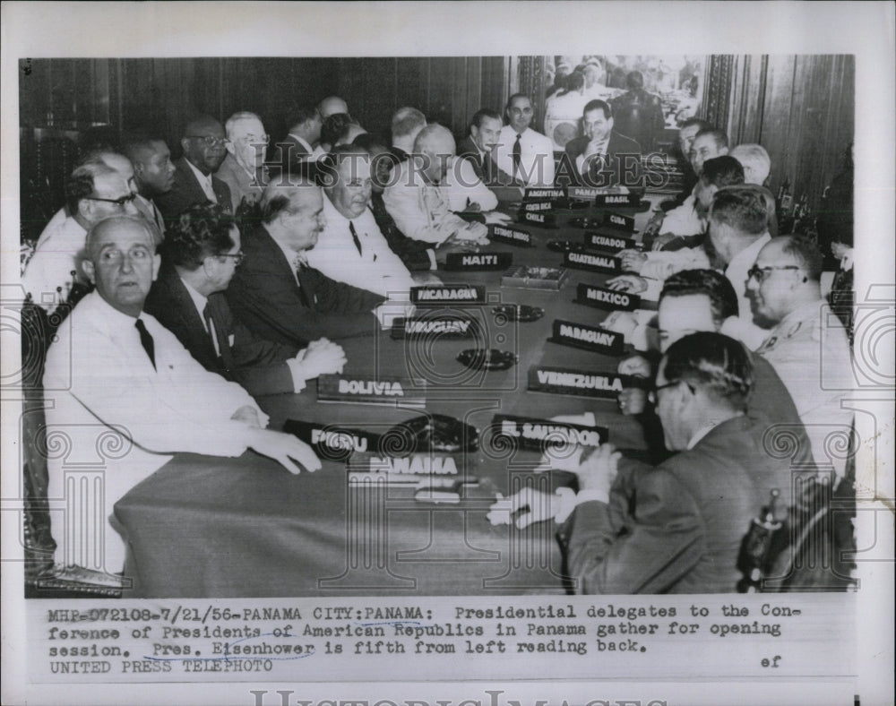 1956 Press Photo Pres Eisenhower United States - RRW89257 - Historic Images