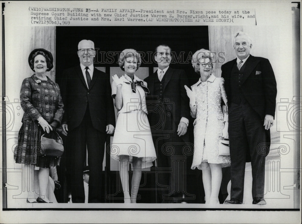 1969 Press Photo CHIEF JUSTICE WARREN E. BURGER - RRW89513 - Historic Images