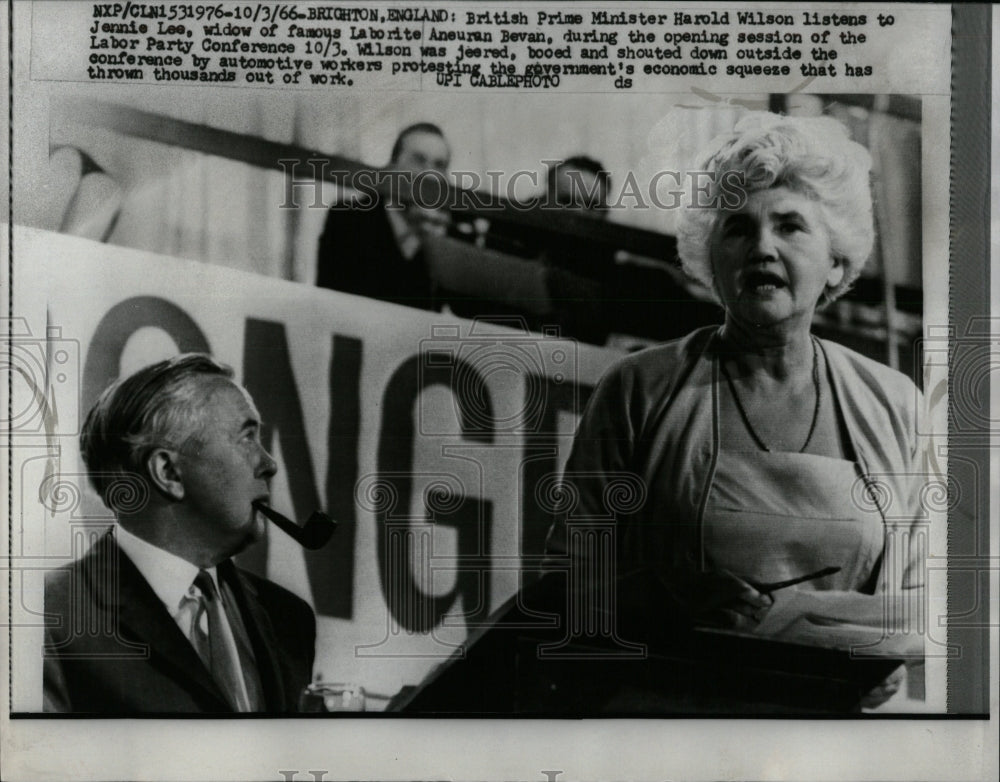 1966 Press Photo British Laborite Mrs. Aneurin Bevan - RRW89541 - Historic Images