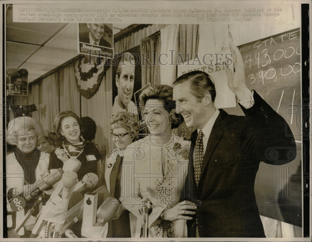 1970 Press Photo Lloyd Bentsen Jr Senatorial candidate - RRW89597 - Historic Images