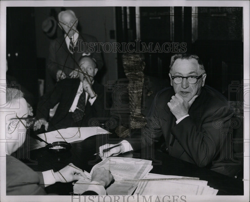 1953 Press Photo Albert Eugene Cobo Detroit Mayor - RRW89631 - Historic Images