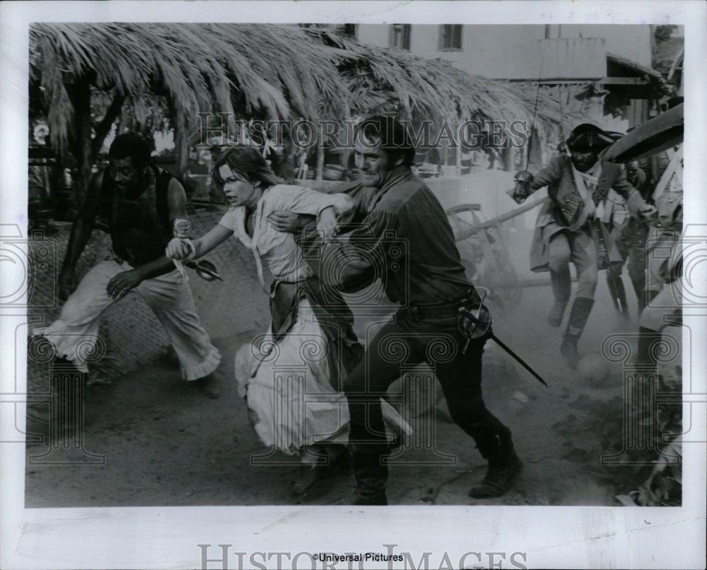 1976 Press Photo Actors Robert Shaw, Genevieve Bujold - RRW89715 - Historic Images