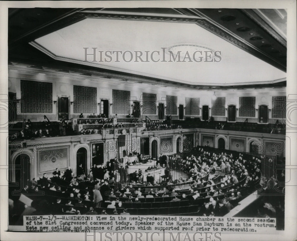 1950 Press Photo Newly Redecorated House Chamber - RRW89767 - Historic Images