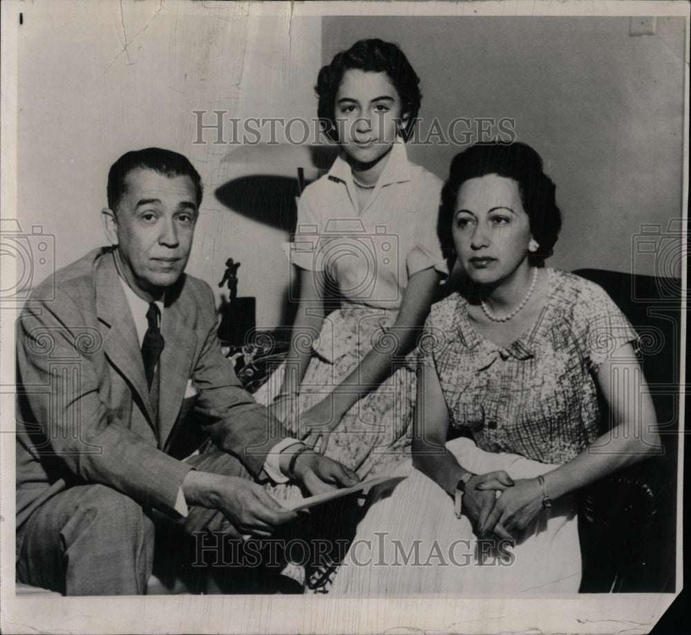 1955 Press Photo Juscelino Kubitschek Sarar Marcia - RRW89797 - Historic Images