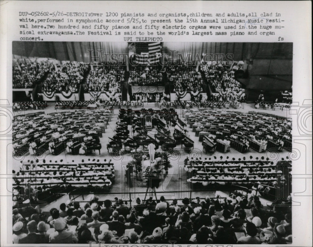 1958 Press Photo 15th Annual Michigan Music Festival - RRW89821 - Historic Images