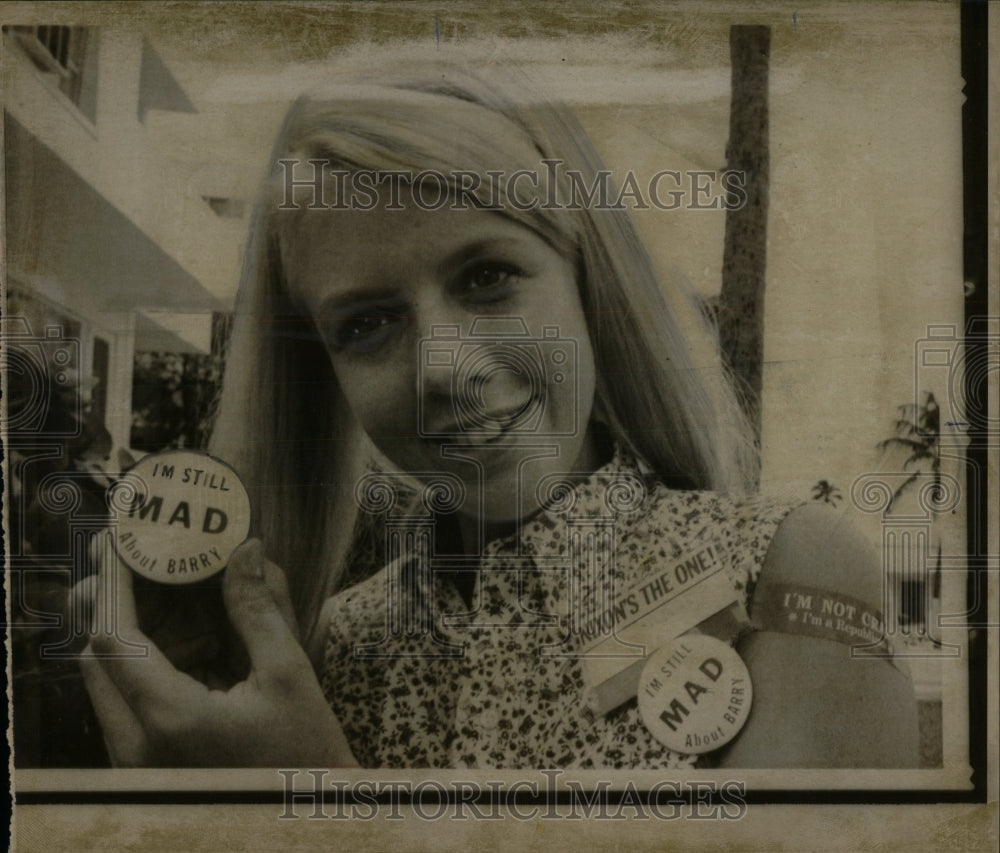 1968 Press Photo Arizona&#39;s delegate to the GOP conventi - RRW89965 - Historic Images