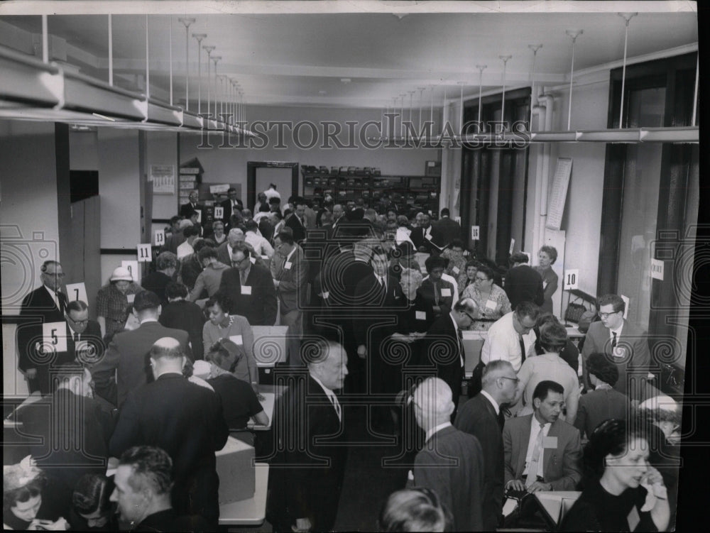 1961 Press Photo Chicago Election - RRW90201 - Historic Images