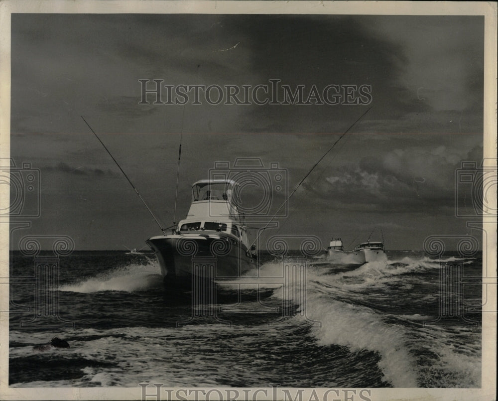 1956 Press Photo Fishing Cruiser Headed Gulf Stream - RRW90353 - Historic Images