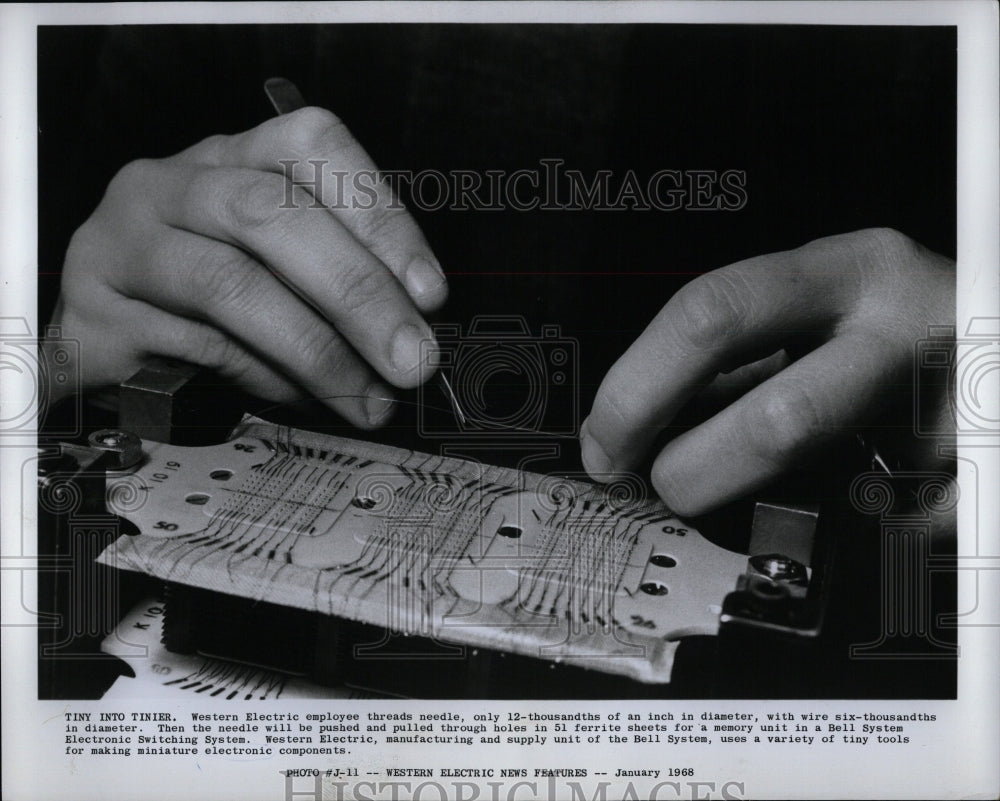 1968 Press Photo Western Electric Bell Miniature Memory - RRW90449 - Historic Images