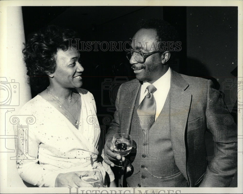 1981 Press Photo Mr &amp; Mrs. Walter Douglas Ball - RRW90537 - Historic Images