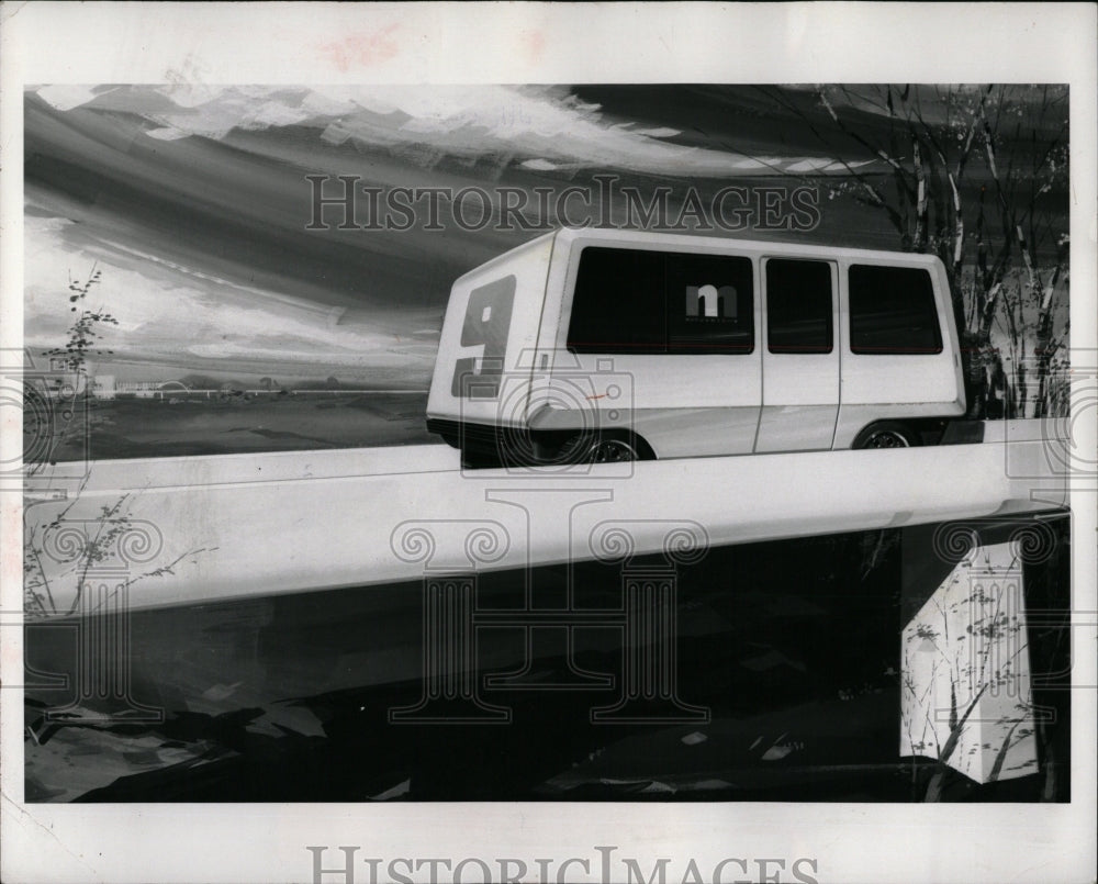 1971 Press Photo Rapid Transit concept - RRW90789 - Historic Images