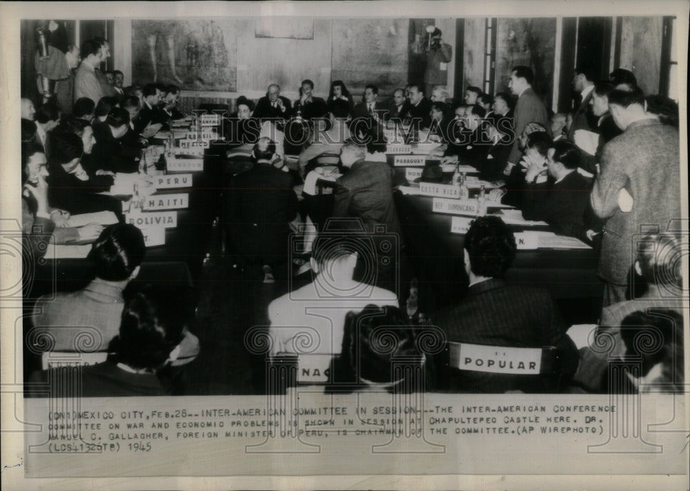 1945 Press Photo Inter-American Conference War Economy - RRW90831 - Historic Images