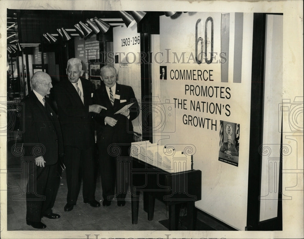 1963 Press Photo Harris, Douglas and Buchar celebrate - RRW90995 - Historic Images