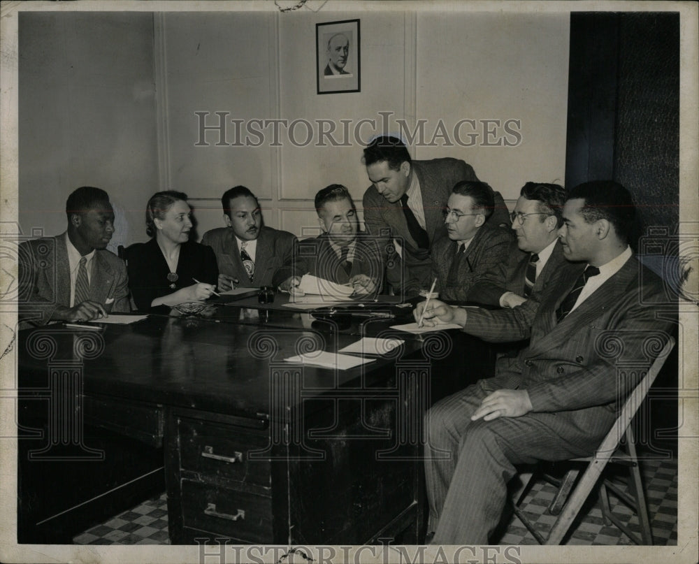 1947 Press Photo Michigan Communist Party members meet - RRW91057 - Historic Images