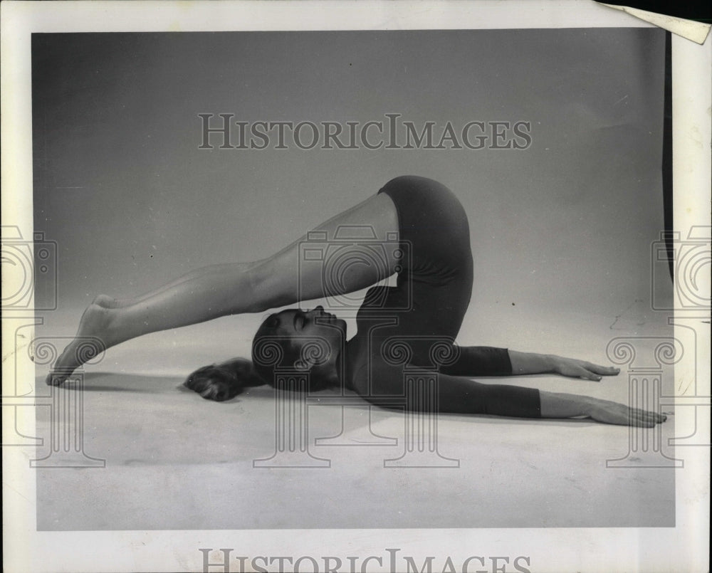 1961 Press Photo Yoga Plough Exercise Posture - RRW91427 - Historic Images