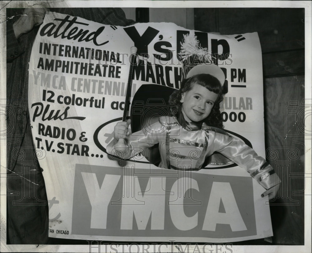 1958 Press Photo Laurie White YMCA 100th Anniversary - RRW91459 - Historic Images