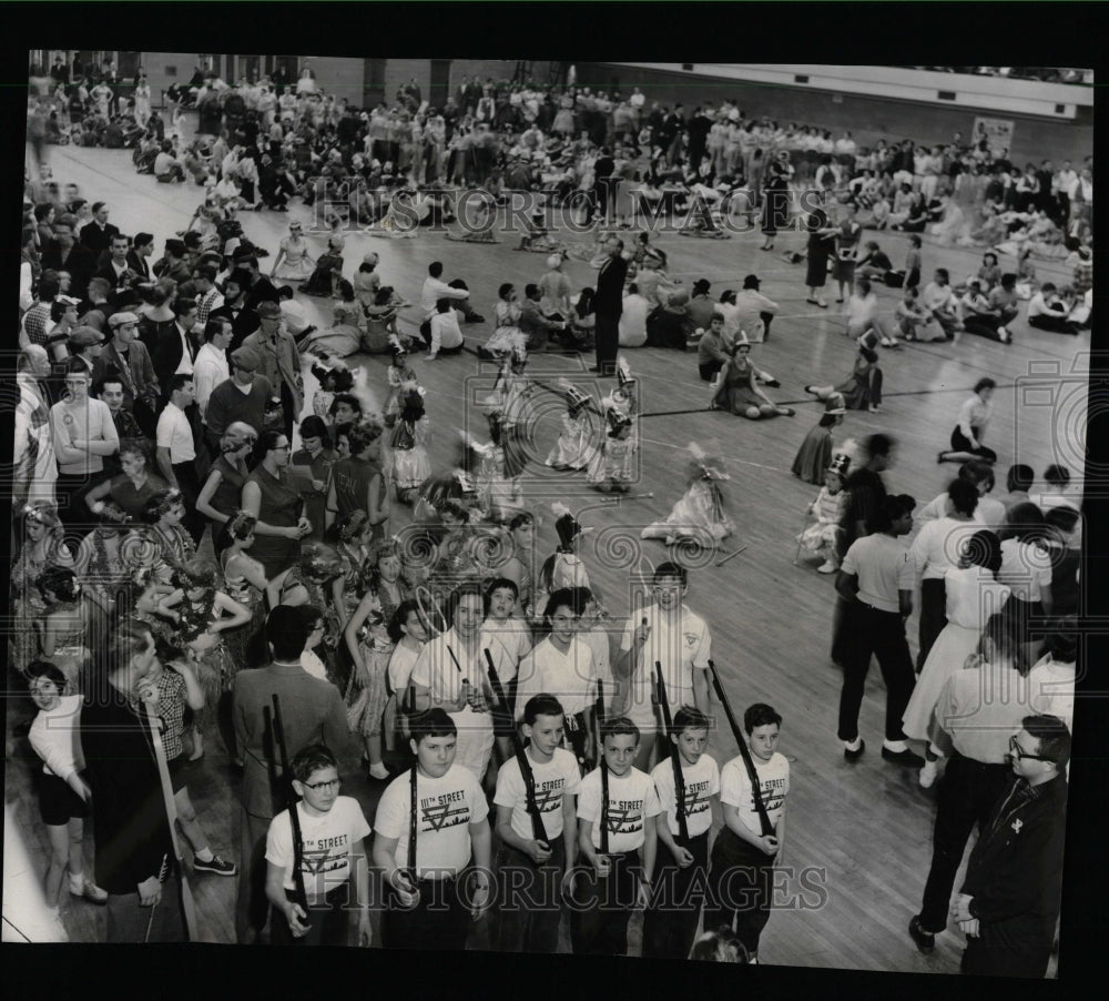 1958 Press Photo YMCA&#39;s 100th Birthday Extravaganza - RRW91461 - Historic Images