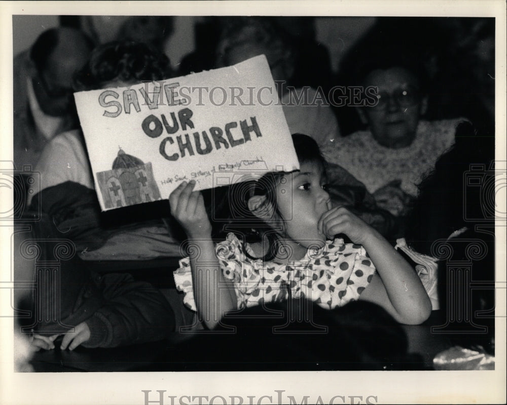 1987 Press Photo St. Marys Angels Father Lapinski - RRW91639 - Historic Images