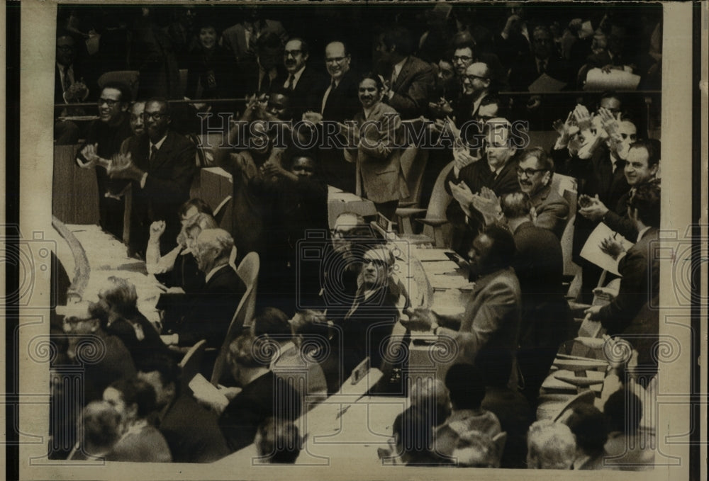 1971 Press Photo United Nations Assembly China Vote - RRW91677 - Historic Images