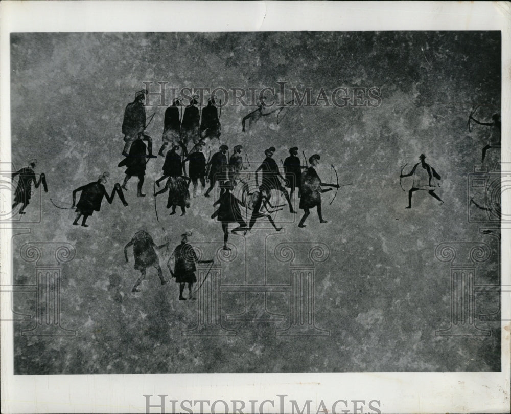 1961 Press Photo a rock painting found in S.W..Libya - RRW91921 - Historic Images