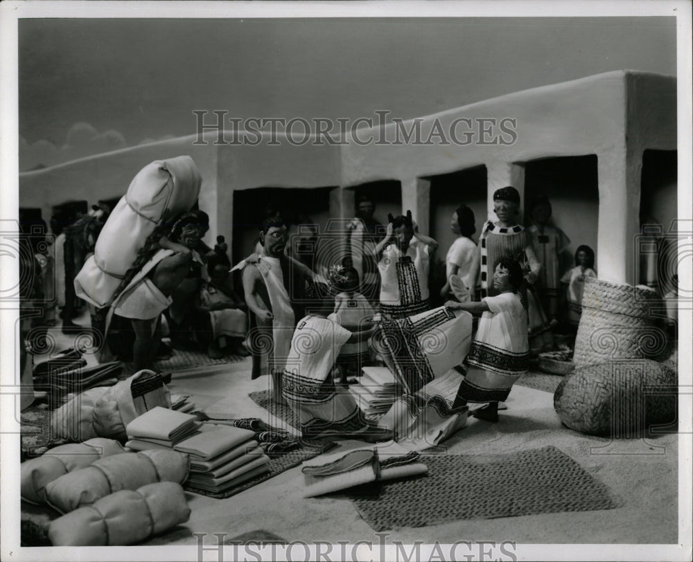 1959 Press Photo Diorama Aztec Culture Natural Museum - RRW91953 - Historic Images