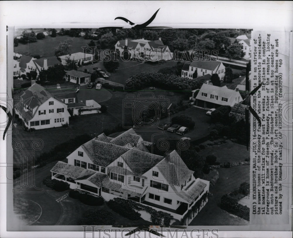 1960 Press Photo Airview Summer Homes Kennedy Family - RRW92451 - Historic Images