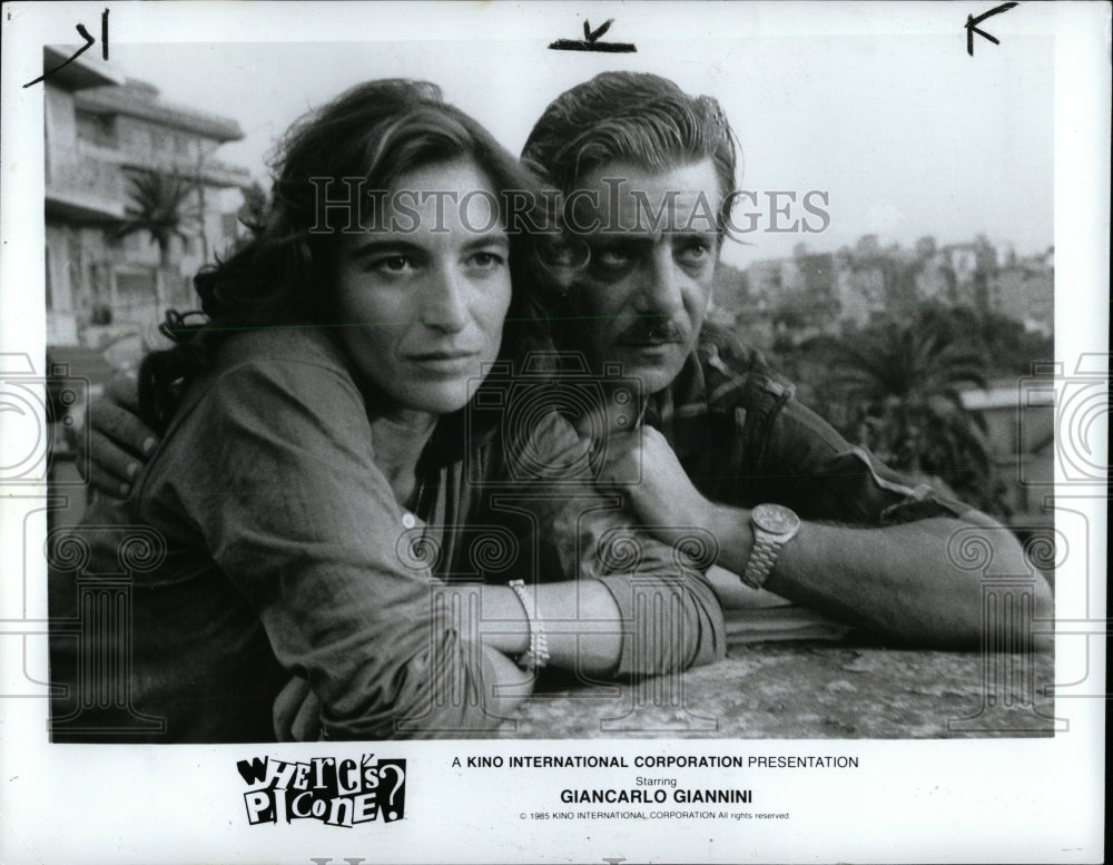 1985 Press Photo Actors Giancarlo Gianninni&amp;Lisa Sastri - RRW92783 - Historic Images