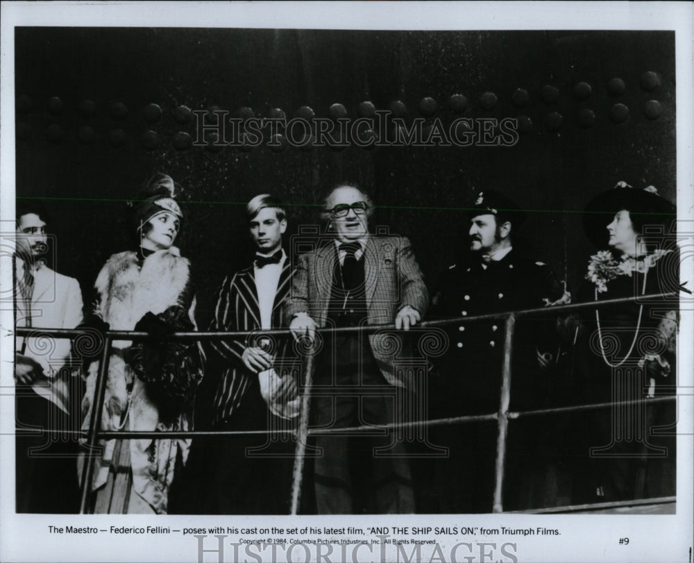 1984 Press Photo And the Ship Sails On Federico Fellini - RRW92863 - Historic Images