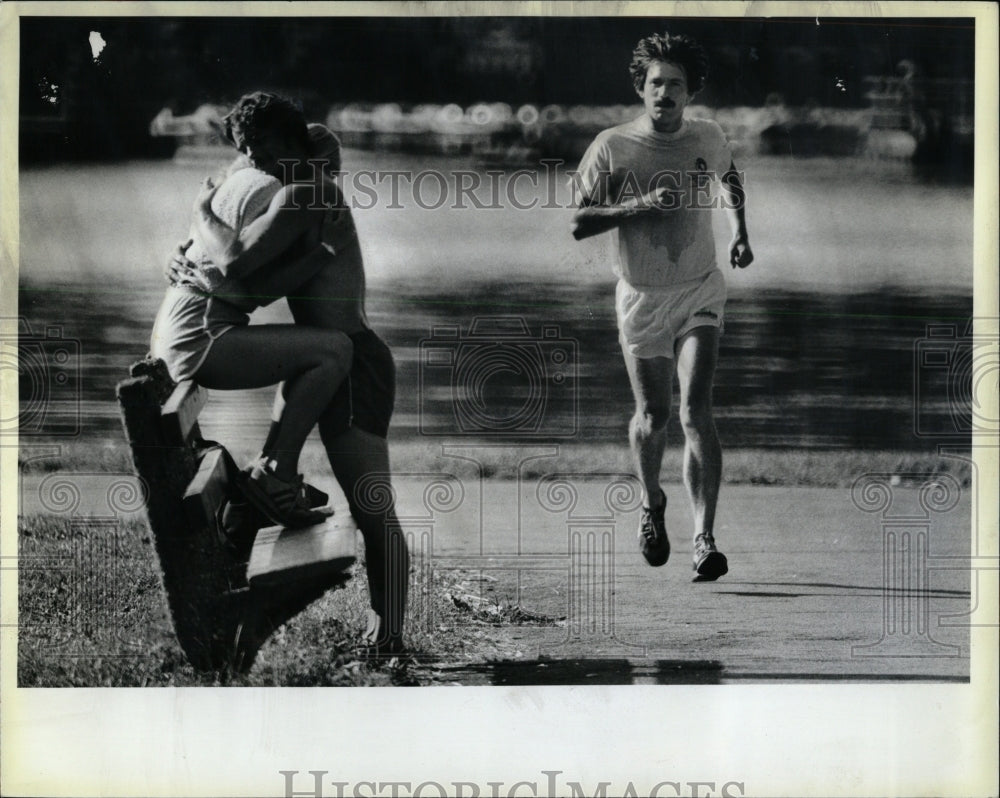 1983 Press Photo Triathlete Triathlon Jack Duffy - RRW92899 - Historic Images