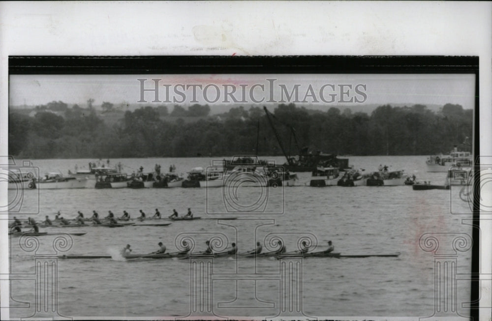 1952 Press Photo Annapolis Rowing race Princeton navy - RRW92915 - Historic Images