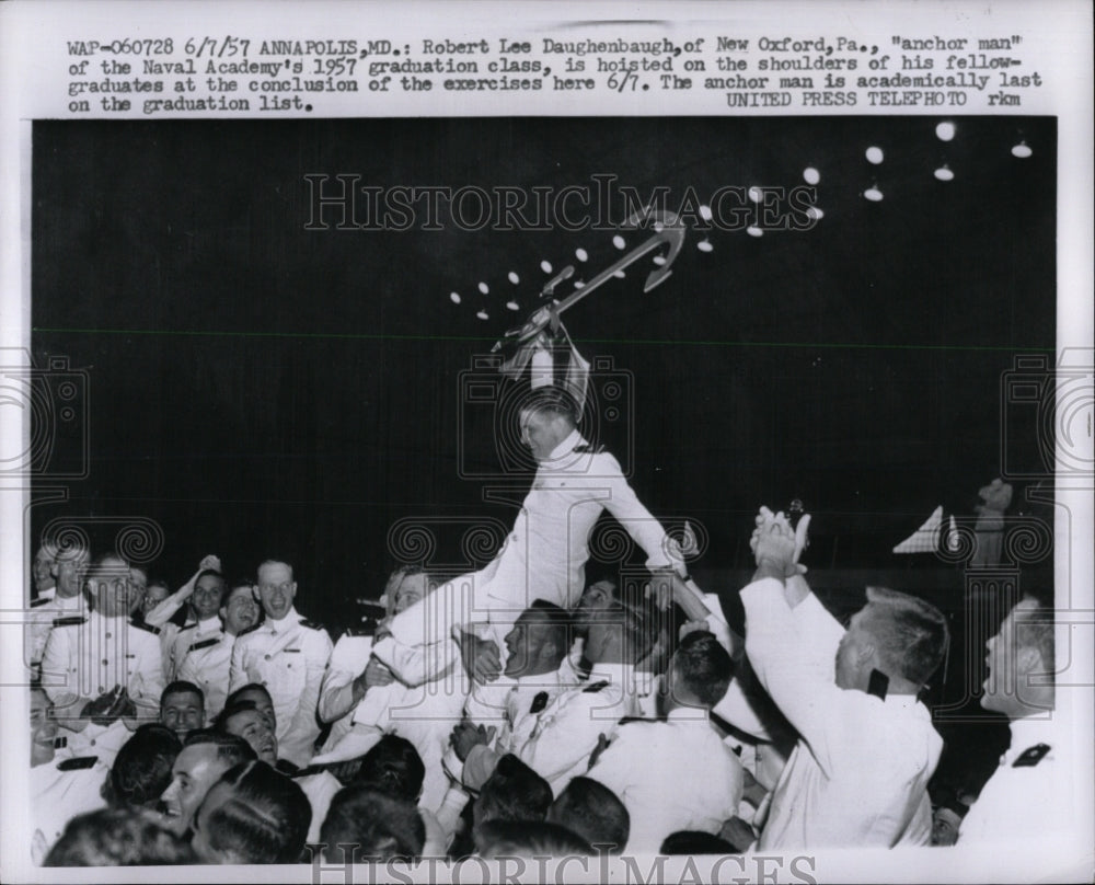 1957 Press Photo Robert Lee Daughenbaugh New Oxford Man - RRW92917 - Historic Images