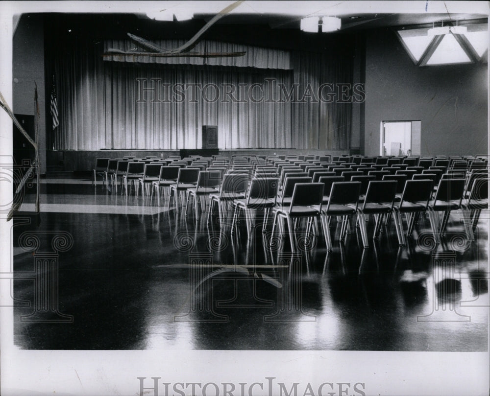 1963 Press Photo Detroit church Jewish Auditorium - RRW93005 - Historic Images