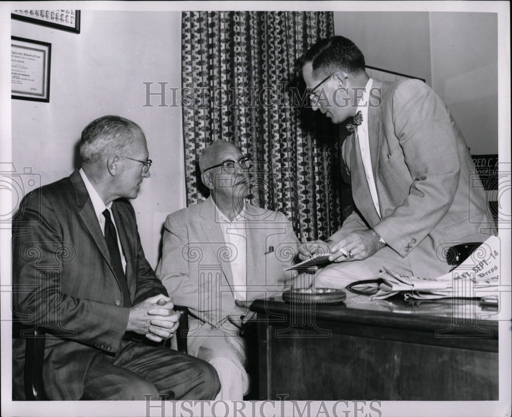 1958 Press Photo Paul Adams Herman Kierdorf Fred Ziem - RRW93079 - Historic Images