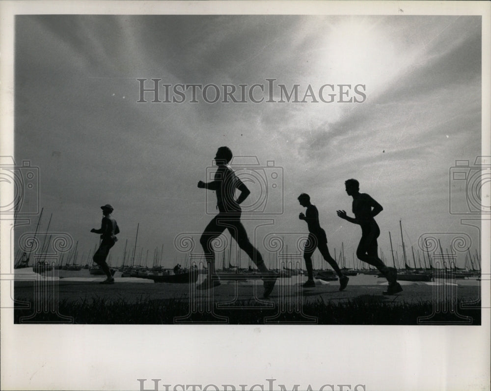 1990 Press Photo Chicago Sun-Times Triathlon Event - RRW93329 - Historic Images