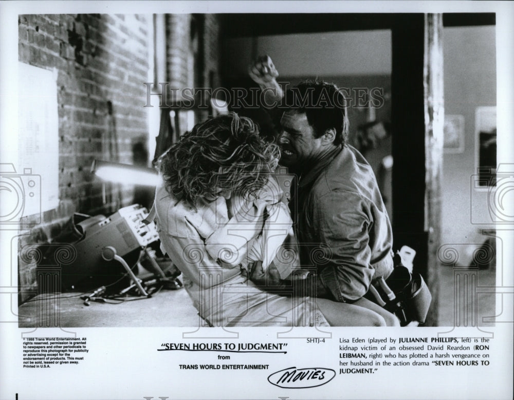 Press Photo Ron Leibman Julianne Philips Seven Hours - RRW93441 - Historic Images