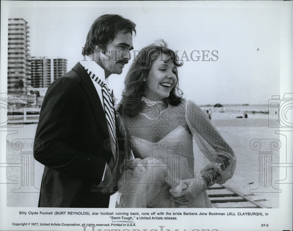 1977 Press Photo Reynolds Jill Clayburgh Semi Tough - RRW93591 - Historic Images