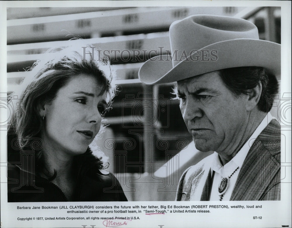 1977 Press Photo Jill Clayburgh Robert Preston Actors - RRW93599 - Historic Images