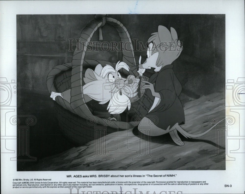 1982 Press Photo The Secret Of NIMH Animated Film - RRW93721 - Historic Images