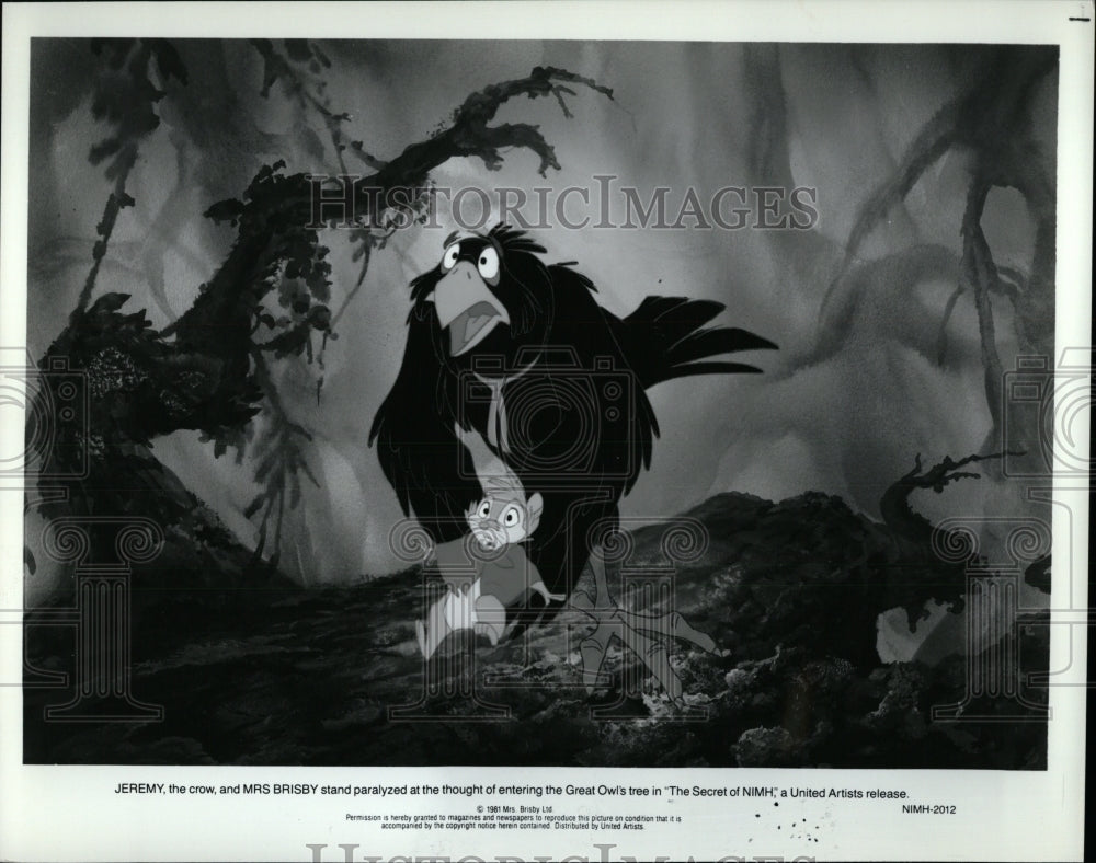 1981 Press Photo Mrs. Brisby In &quot;The Secret Of NIMH&quot; - RRW93725 - Historic Images