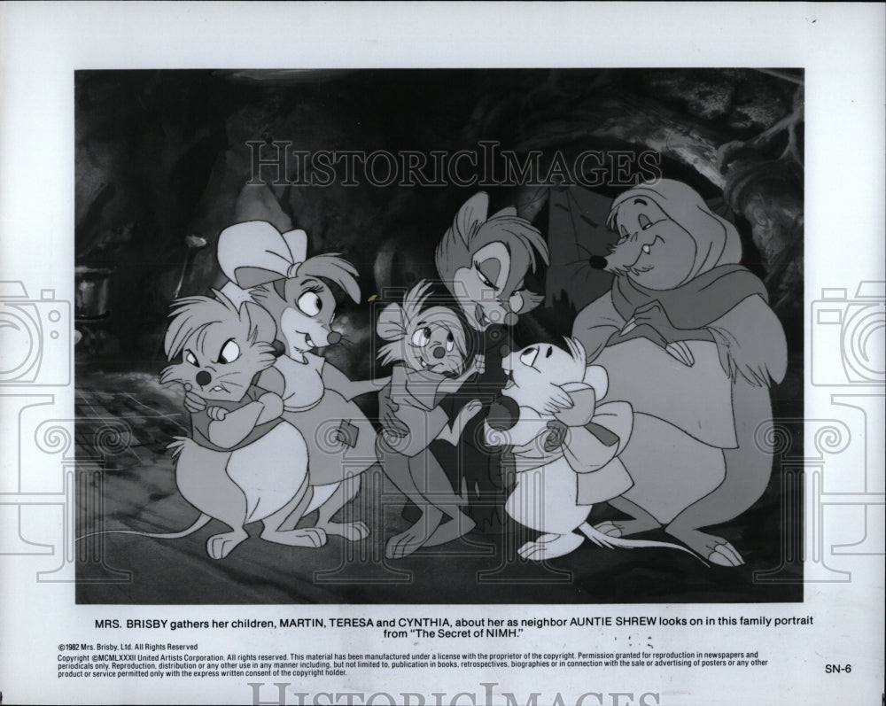 1982 Press Photo Secret NIMH Scene Animated Film - RRW93731 - Historic Images