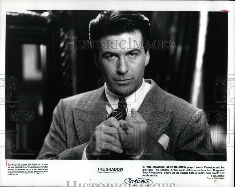 1994 Press Photo Alec Baldwin Actor The Shadow Movie - RRW93745 - Historic Images