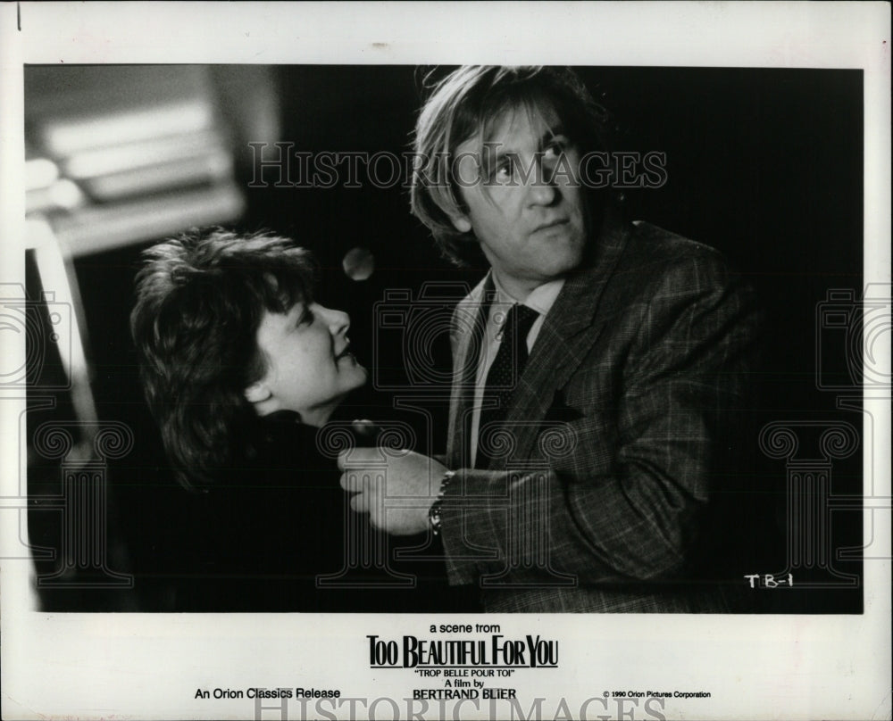 1980 Press Photo Josiane Balasko Gerard Depardieu Art - RRW93751 - Historic Images